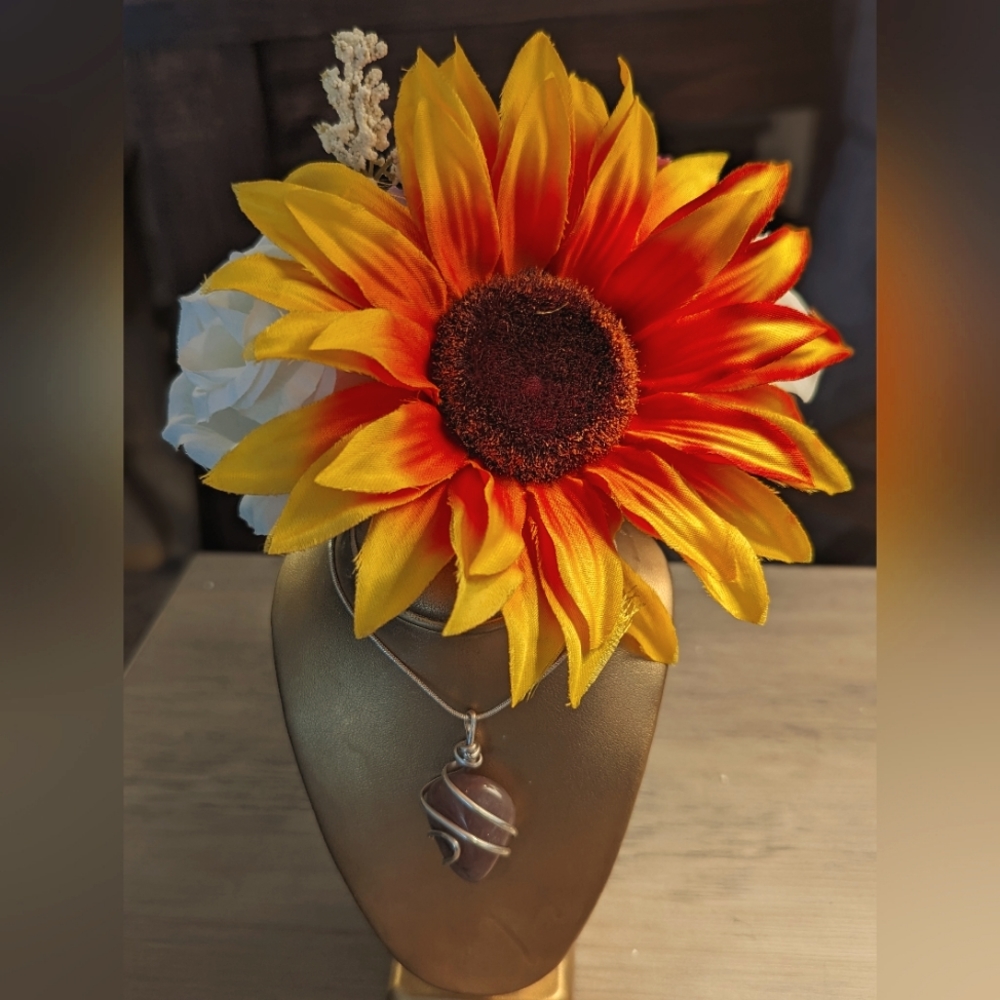 Amethyst Crystal Wrapped in 925 sterling Silver